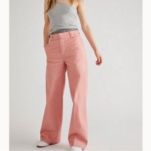 Dickies x Free People Worker Wide Leg Skater Pant size 7 Long